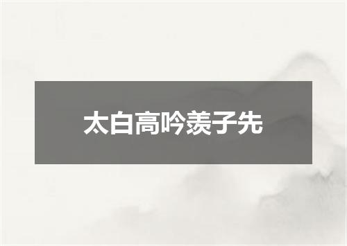 太白高吟羡子先