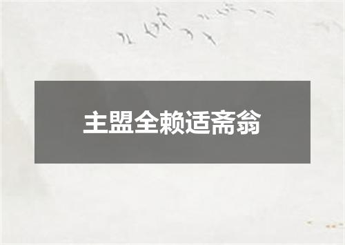 主盟全赖适斋翁