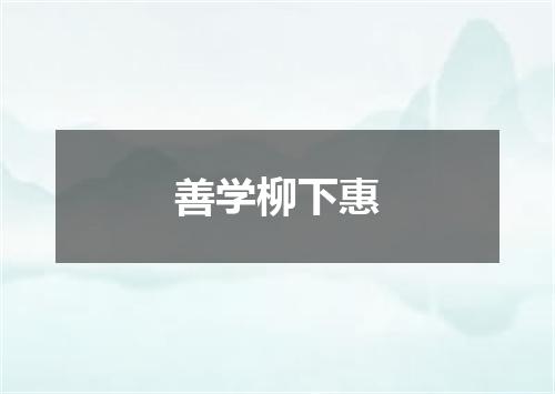 善学柳下惠