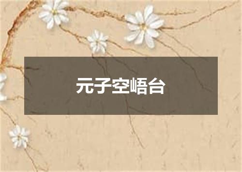 元子空峿台
