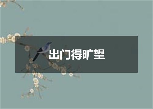 出门得旷望
