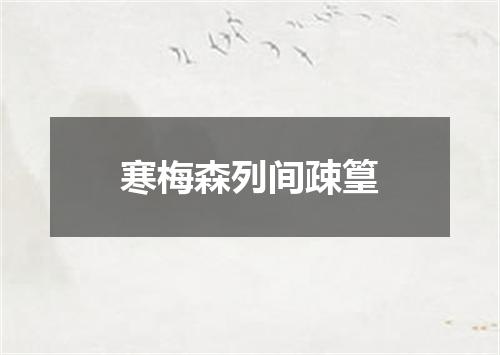 寒梅森列间疎篁