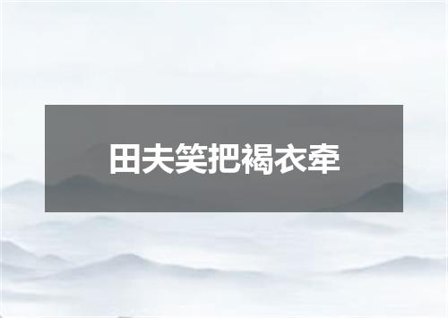 田夫笑把褐衣牵