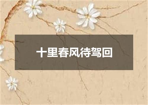 十里春风待驾回