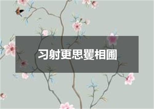 习射更思矍相圃