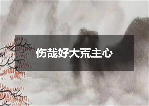 伤哉好大荒主心