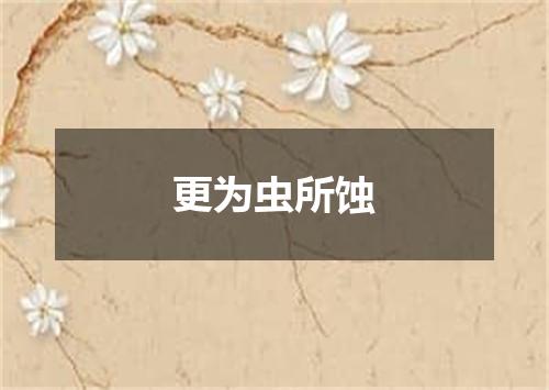 更为虫所蚀