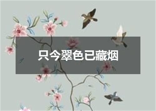 只今翠色已藏烟
