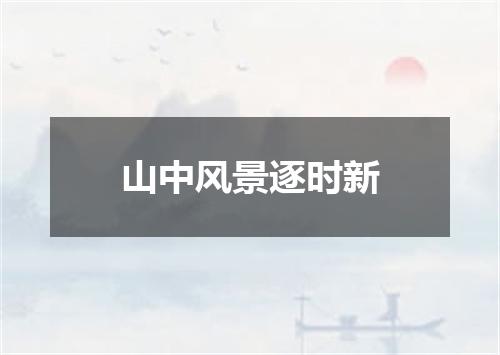 山中风景逐时新