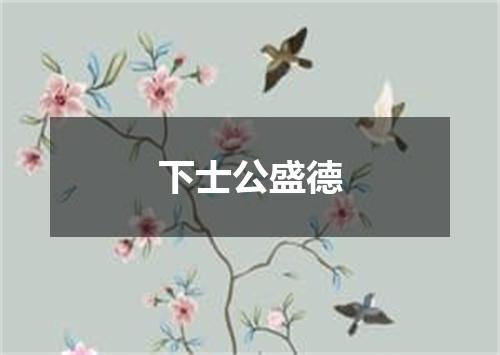 下士公盛德