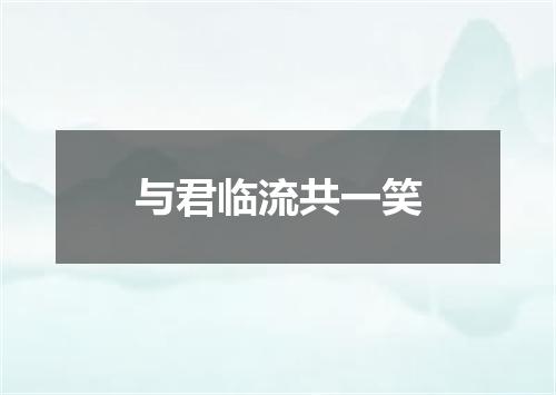 与君临流共一笑