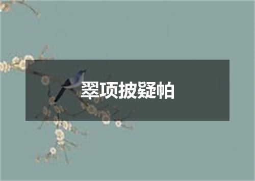 翠项披疑帕