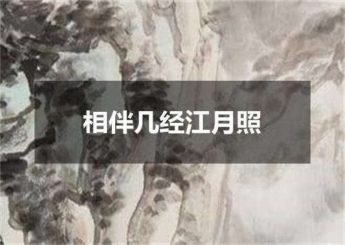 相伴几经江月照