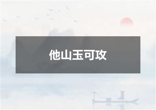 他山玉可攻