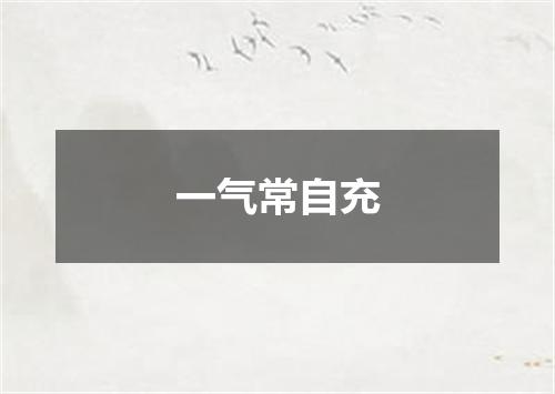 一气常自充