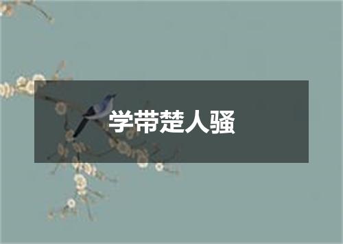 学带楚人骚