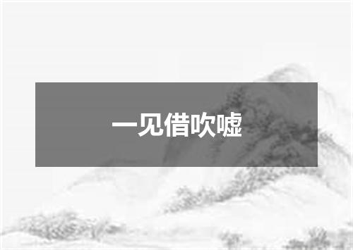 一见借吹嘘