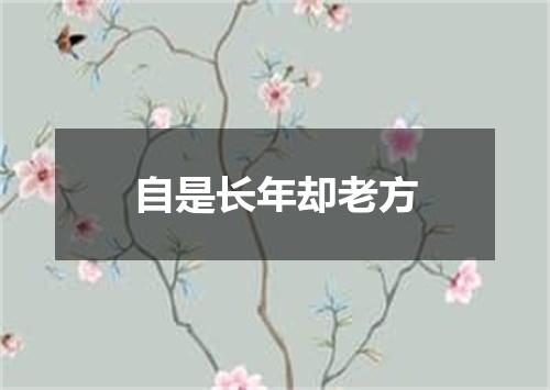 自是长年却老方