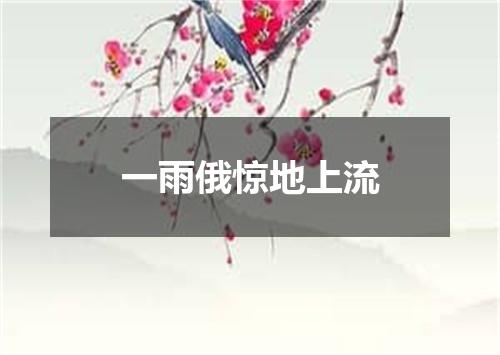 一雨俄惊地上流