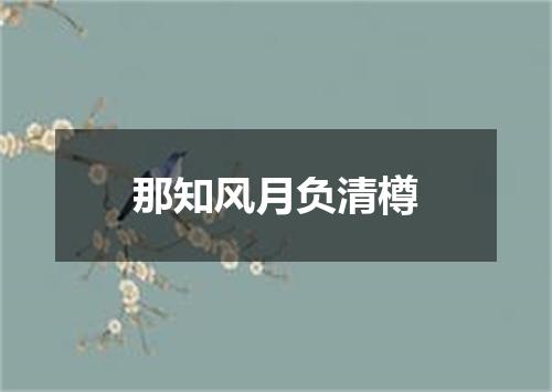 那知风月负清樽