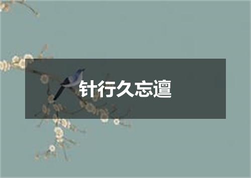 针行久忘邅
