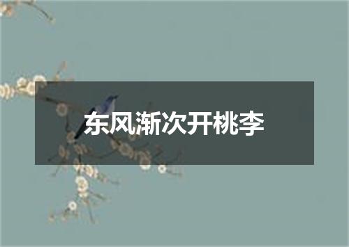 东风渐次开桃李