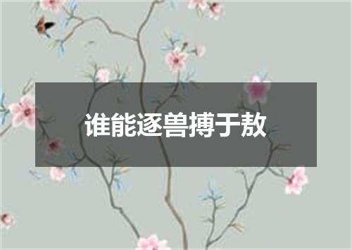 谁能逐兽搏于敖