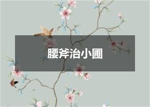 腰斧治小圃