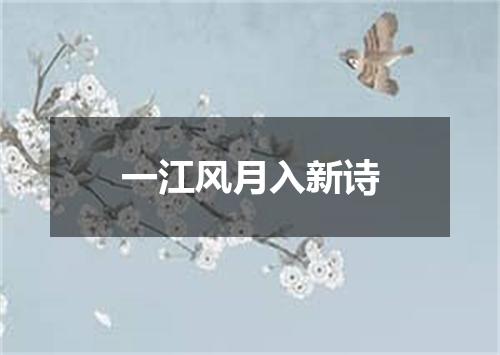 一江风月入新诗