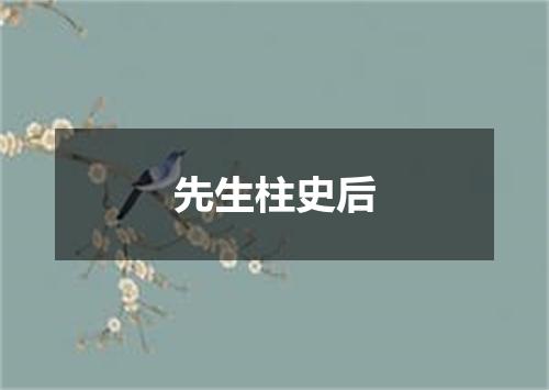 先生柱史后