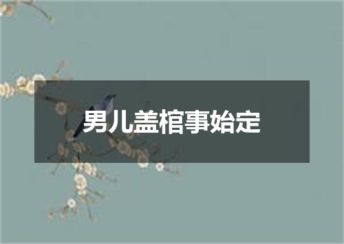 男儿盖棺事始定