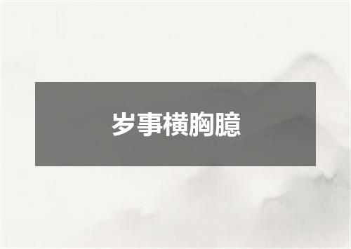 岁事横胸臆