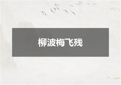 柳波梅飞残