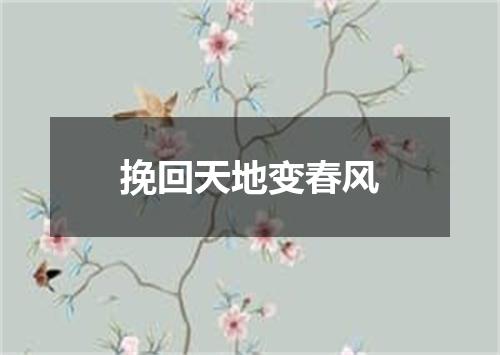 挽回天地变春风