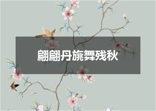 翩翩丹旐舞残秋