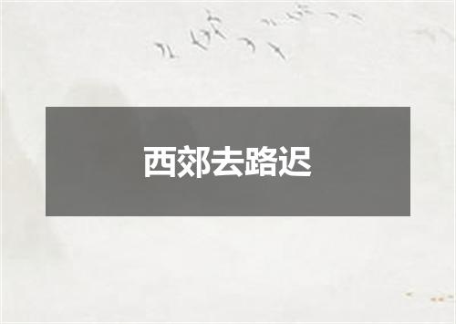 西郊去路迟