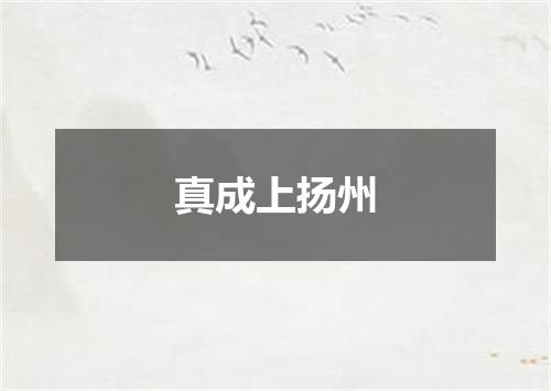 真成上扬州