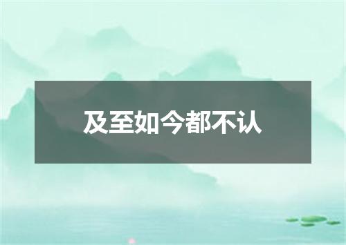 及至如今都不认