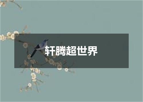 轩腾超世界