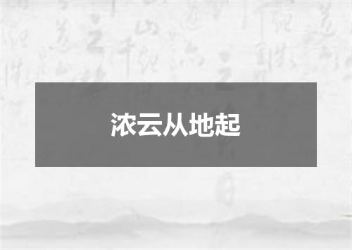 浓云从地起