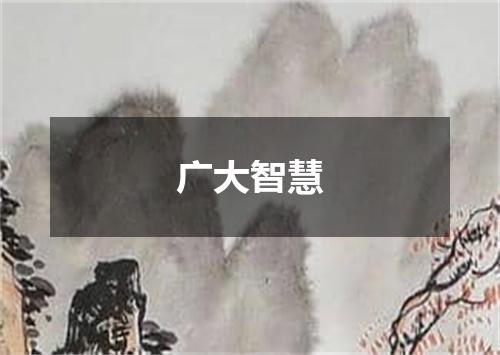 广大智慧