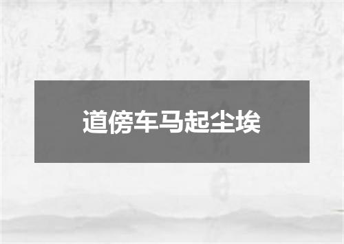 道傍车马起尘埃
