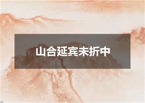 山合延宾未折中