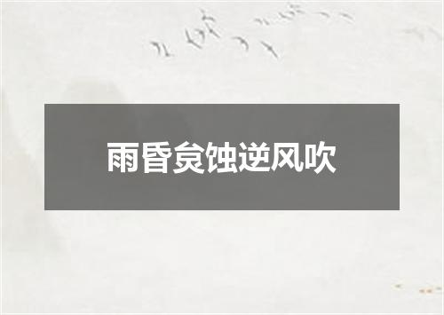 雨昏炱蚀逆风吹