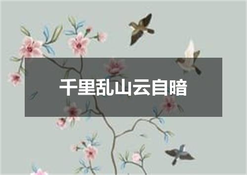 千里乱山云自暗