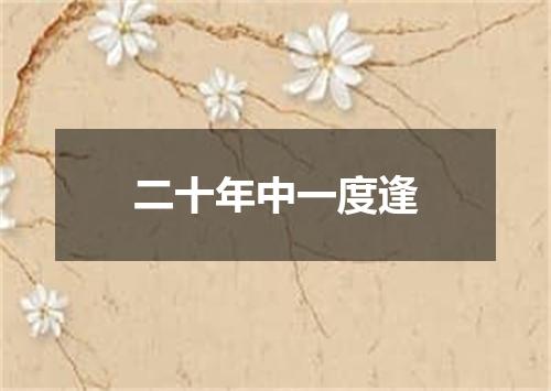 二十年中一度逢