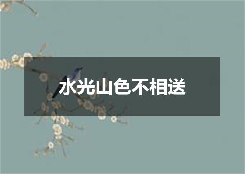 水光山色不相送