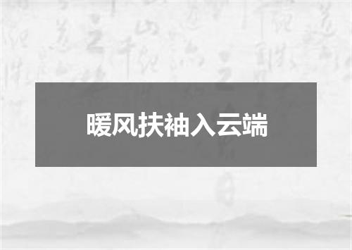 暖风扶袖入云端