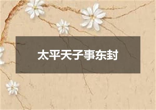 太平天子事东封