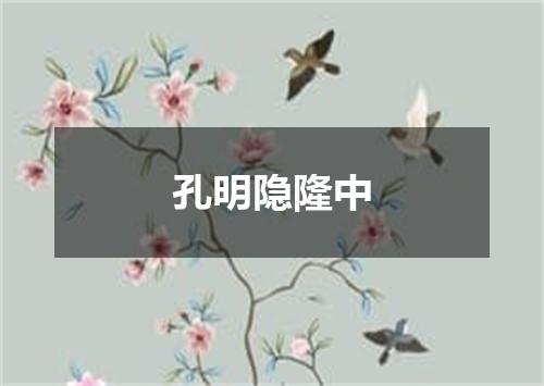 孔明隐隆中